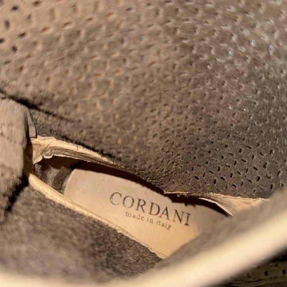 Cordani Philly perforated slouch almond front dark tan boots booties Sz 38 EU - Picture 13 of 14